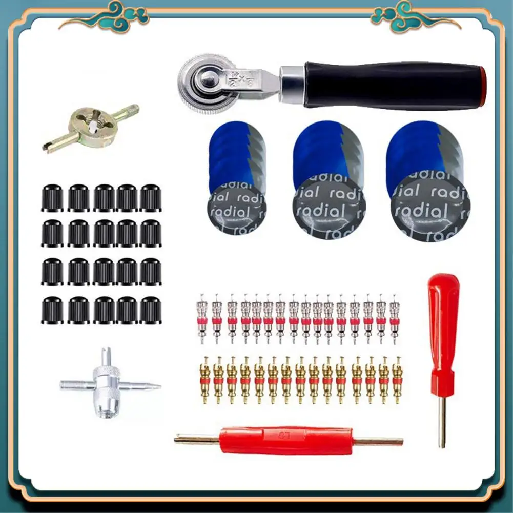 A54P-70Pcs الإطارات التصحيح كيت الثقيلة ، سيارة ضغط الإطارات عجلة فيلم طقم تصليح الإطارات أداة إصلاح الإطارات التصحيح أداة إصلاح