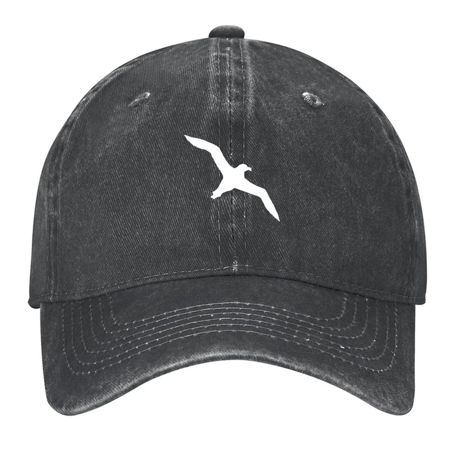 

The Albatross That Observes The Ocean Seabird Silhouette Baseball Cap Unique hats black Visor Boy Women's