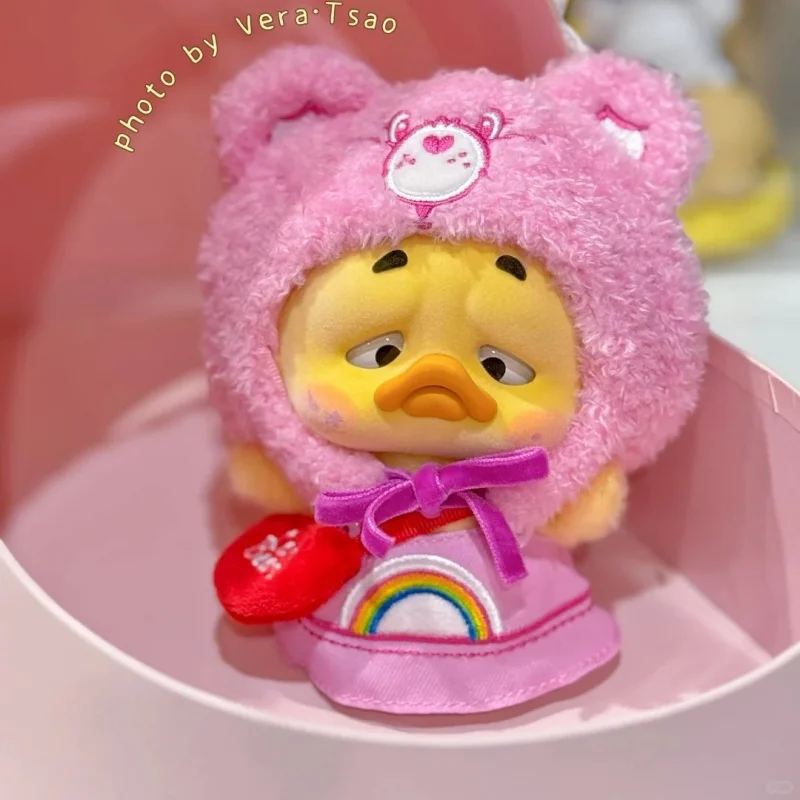 Original Upset Duck Neon Sweetheart Duck 6th Generation Series Blind Box  Plush Trendy Toy Bag Pendant Collectible Figurine Gift
