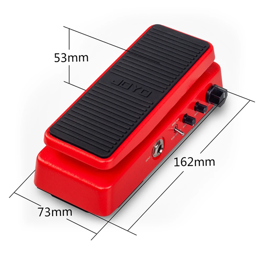 JOYO WAH-II Wah Pedal Volume Control 2 in 1 WAH-WAH Pedal Effector 6-speed Adjustable for Electric Guitar Bass