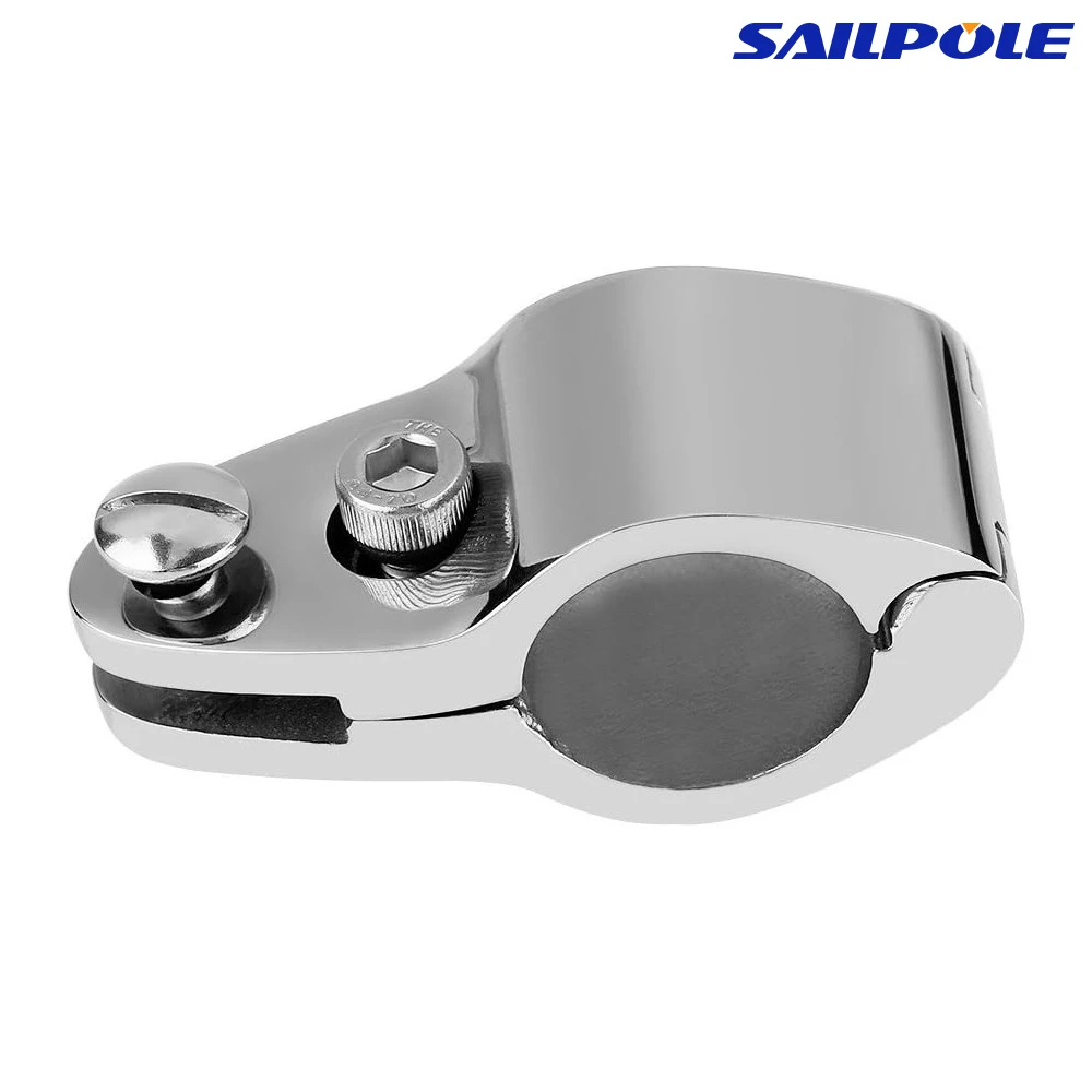 Pipe clamps 316 Stainless Steel for Boat Bimini Top Hinged 20mm 22mm 25mm 30mm 32mm Jaw Slide Marine with pin screw option