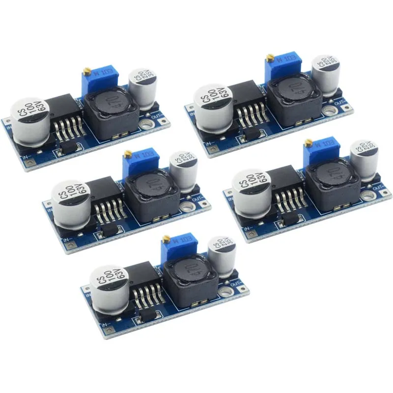 5pcs LM2596HVS DC-DC step-down power module 48V adjustable step-down module LM2596HVS 4.5-50V To 3-35V Urrent limiting