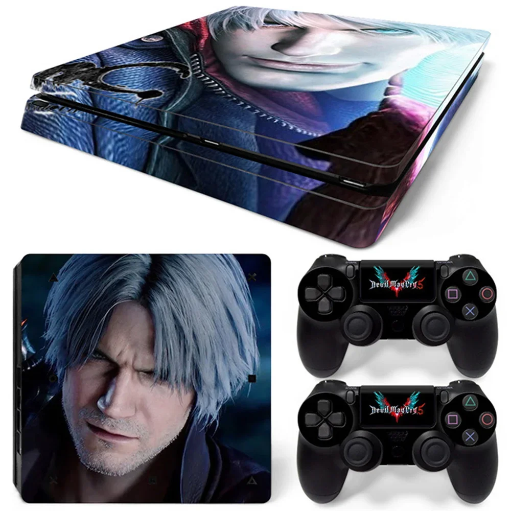 Devil maycry5 game accessories  for PS4 Slim Skin Sticker Decal Cover Protector For Console and Controller Skins Vinyl