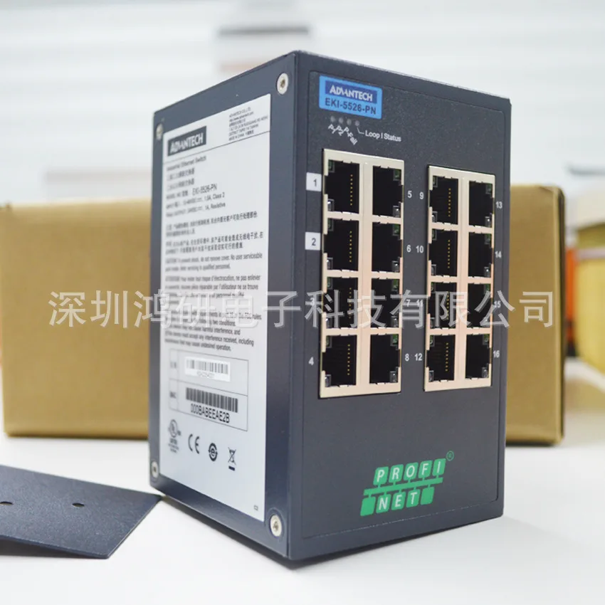 Original Advantech EKI-5526-PN Network Machine 16-port Protocol Managed Industrial Ethernet Switch