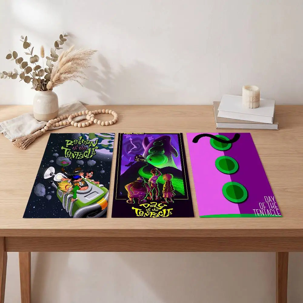 Day Of The Tentacle Classic Vintage Poster Self-adhesive Art Waterproof Paper Sticker Coffee House Bar Room Wall Decor