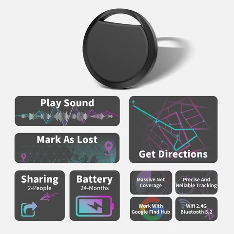Смарт-тег RSH для поиска ключей с приложением Google Find Hub — внешний вид товара