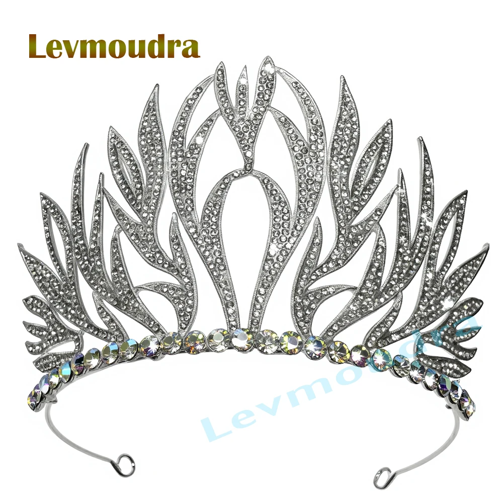 

Levmoudra Tiaras and Crowns for Women, Wedding Tiara for Bride, Pageant Rhinestone Queen Crystal Costume Crown