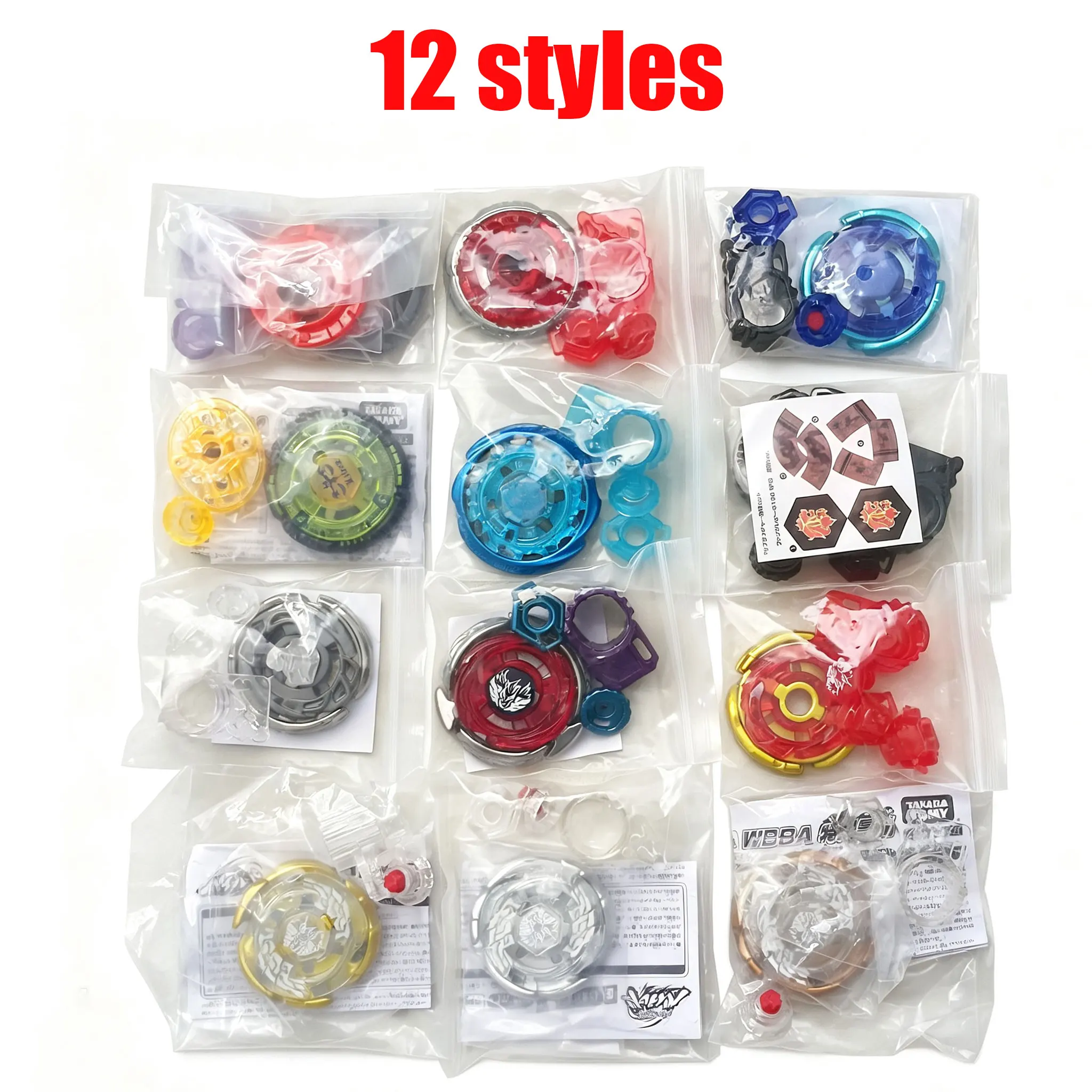 

GENUINE Takara Tomy Metal Fight 12PCS Original bag spinning top A gift for a child, a small present