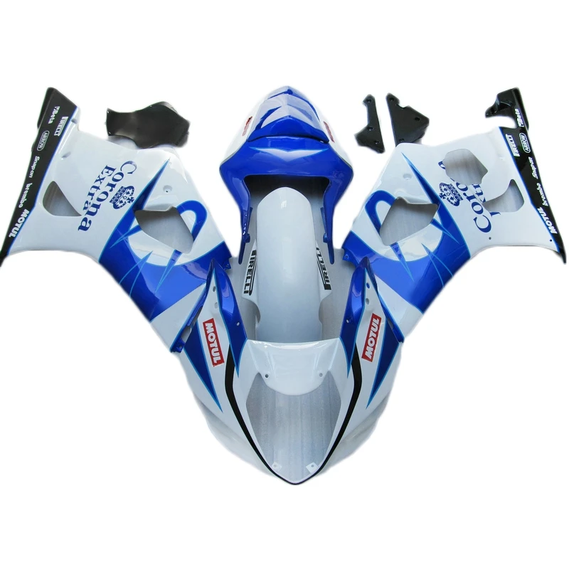 Injection brand new Motorcycle Fairings for SUZUKI gsxr 1000 k3 k4 GSXR1000 blue white fairing kit ABS Plastic 2003 2004 WSX21