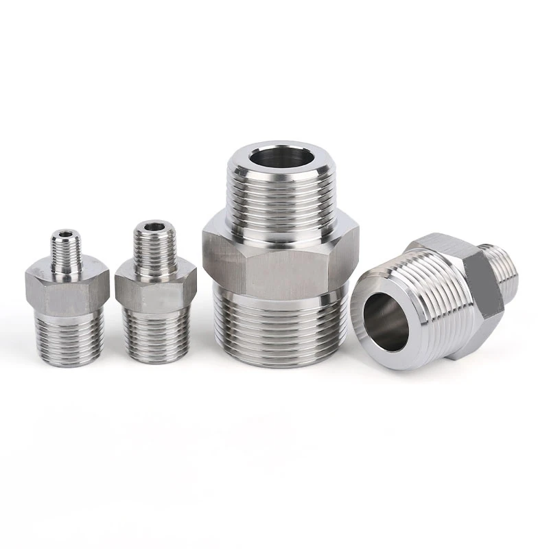 Produktbild von Messing Nippel Adapter – BSP Außengewinde, Metrisch M8 Bis M20, 1/8 Bis 1/2 Zoll, 6-kant, Für Rohrverbindungen