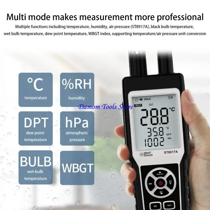 57BE Ergonomic Design Heat Comfort Meter With 0.5 Second Update Speed And Auto Power Off Feature
