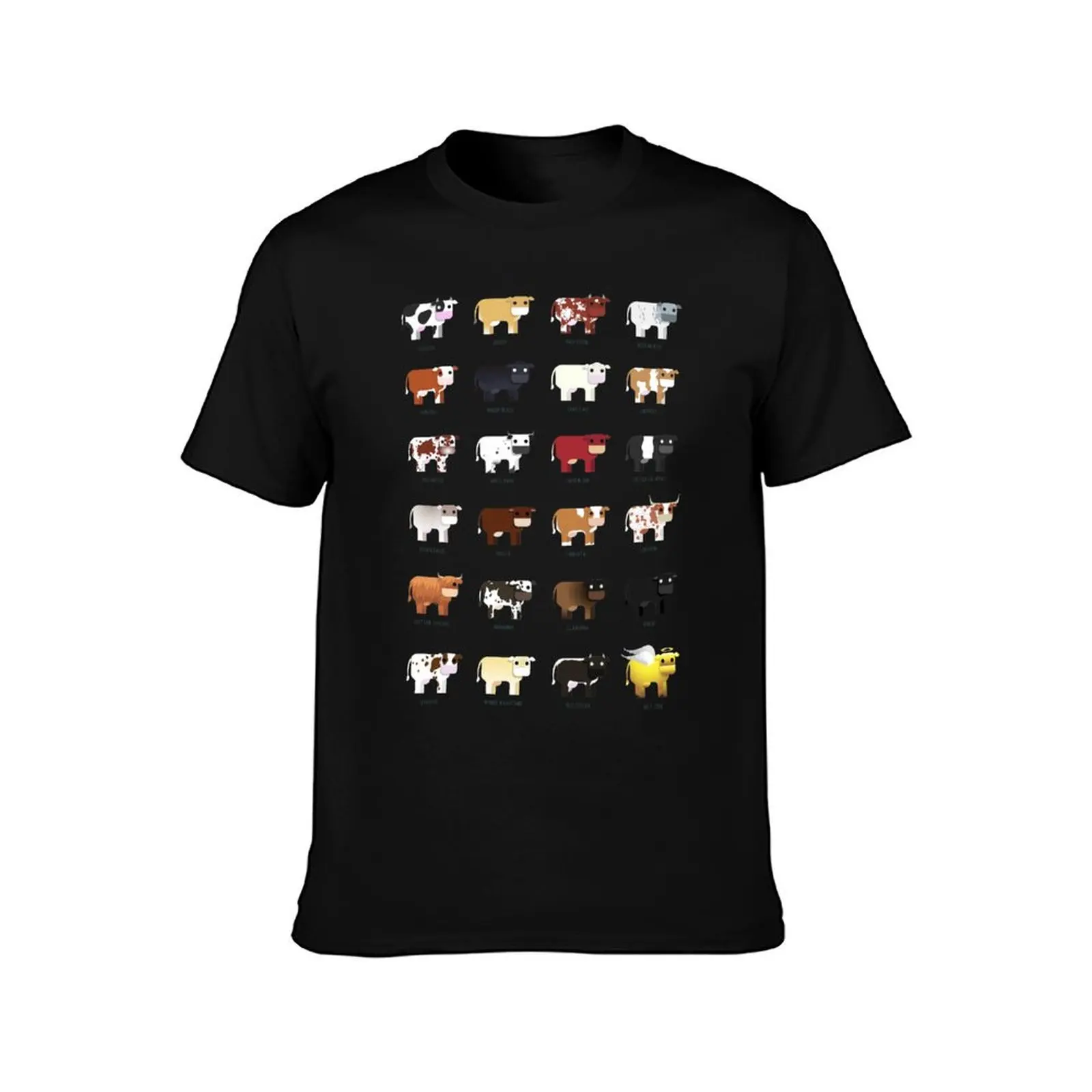 Bovine Variety T-Shirt Anti-Perspiration Workout Top