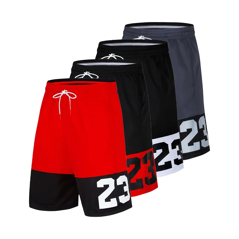 

Модные спортивные шорты для верховой езды, свободные дышащие шорты для баскетбола, тренажерного зала, быстросохнущие мужские шорты для фитнеса и тренировок