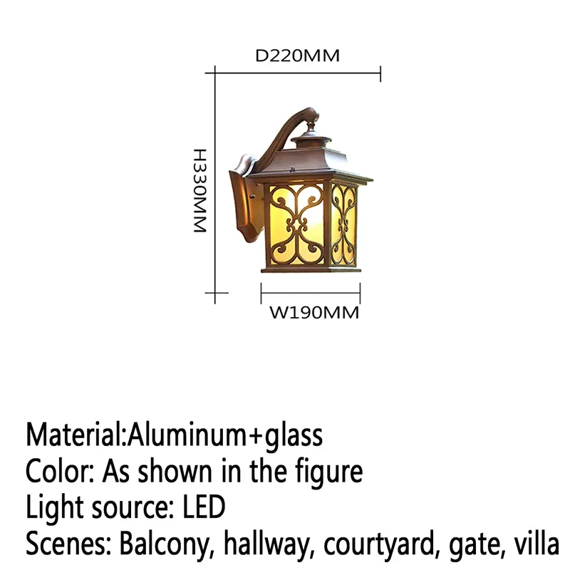 ألبرت المعاصرة LED مصابيح الحائط في الهواء الطلق البساطة الكهربائية مقاوم للماء شرفة المدخل فناء فيلا بوابة فندق
