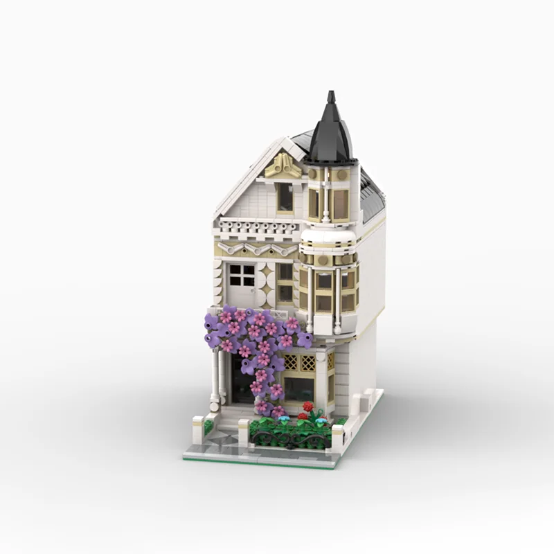 1945pcs MOC Vintage architectuur Victoriaanse herenhuis klassieke stedelijke residentie DIY model bouwstenen verjaardag speelgoed cadeau