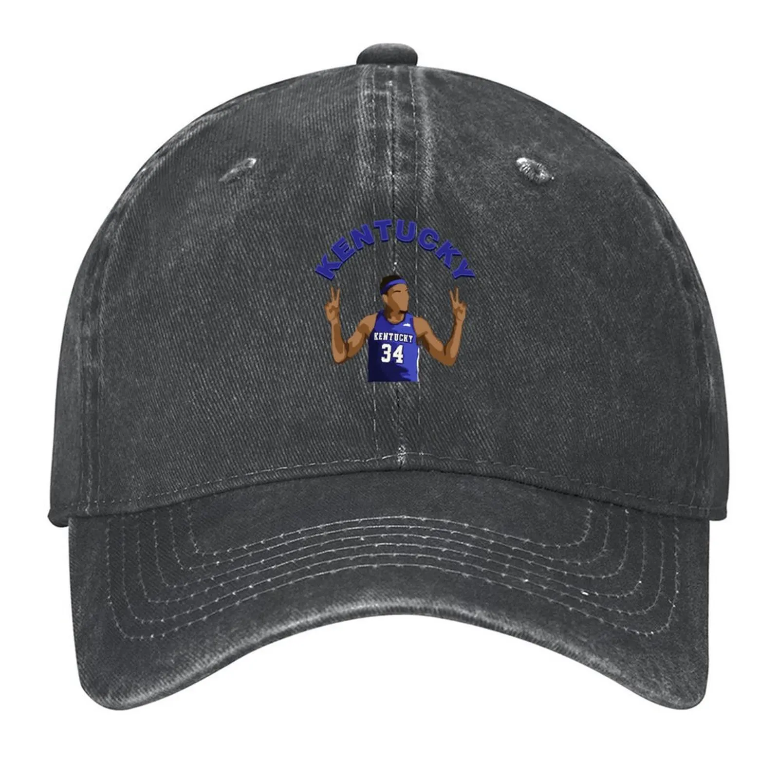 

Oscar Tshiebwe #34 | University of Kentucky Basketball Baseball Cap Sunscreen Fashion Beach custom caps Women's Golf Wear Men's