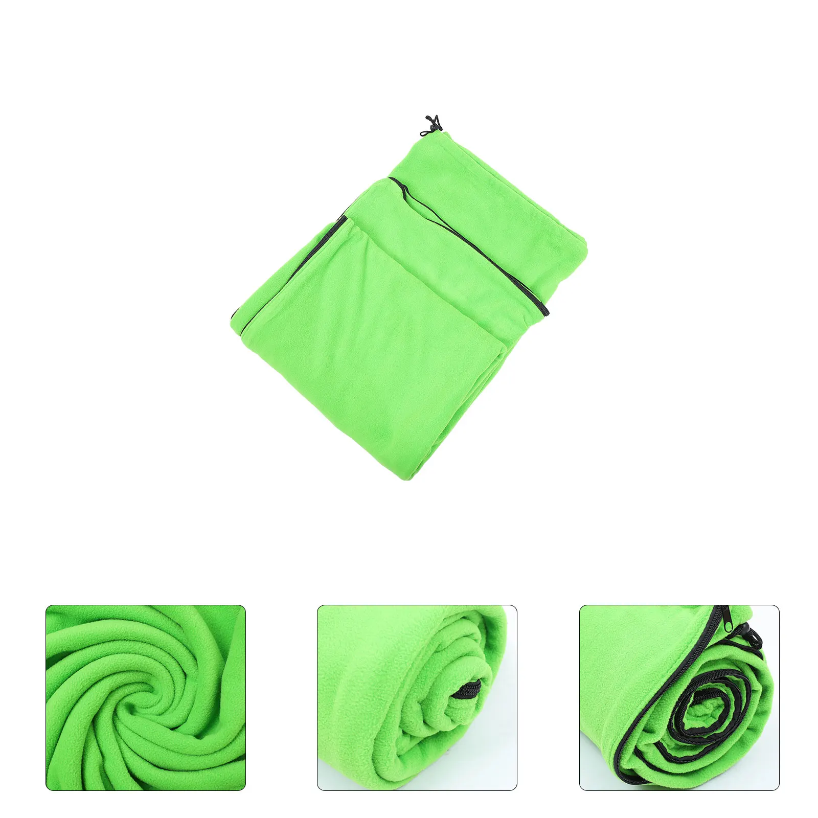 

Fleece Sleeping Bag Lightweight Bags Hiking Compact Thick Polyester Adult Travel