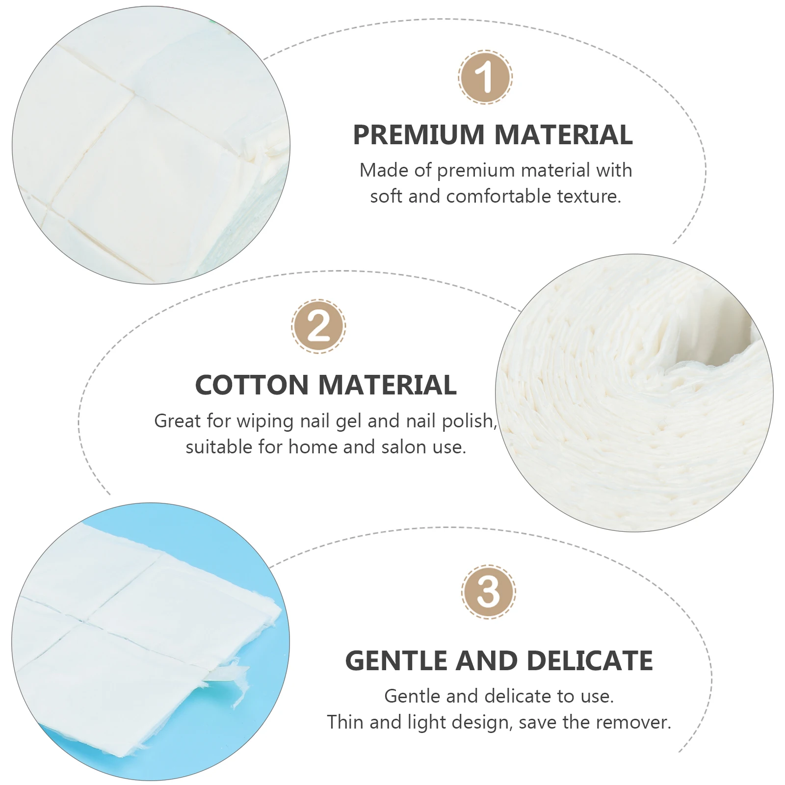 

Nail Remover Cotton Wipes Toilet Pad Napless Napkins Square Polish Cleaning Pads Wiping Alcohol Rounds