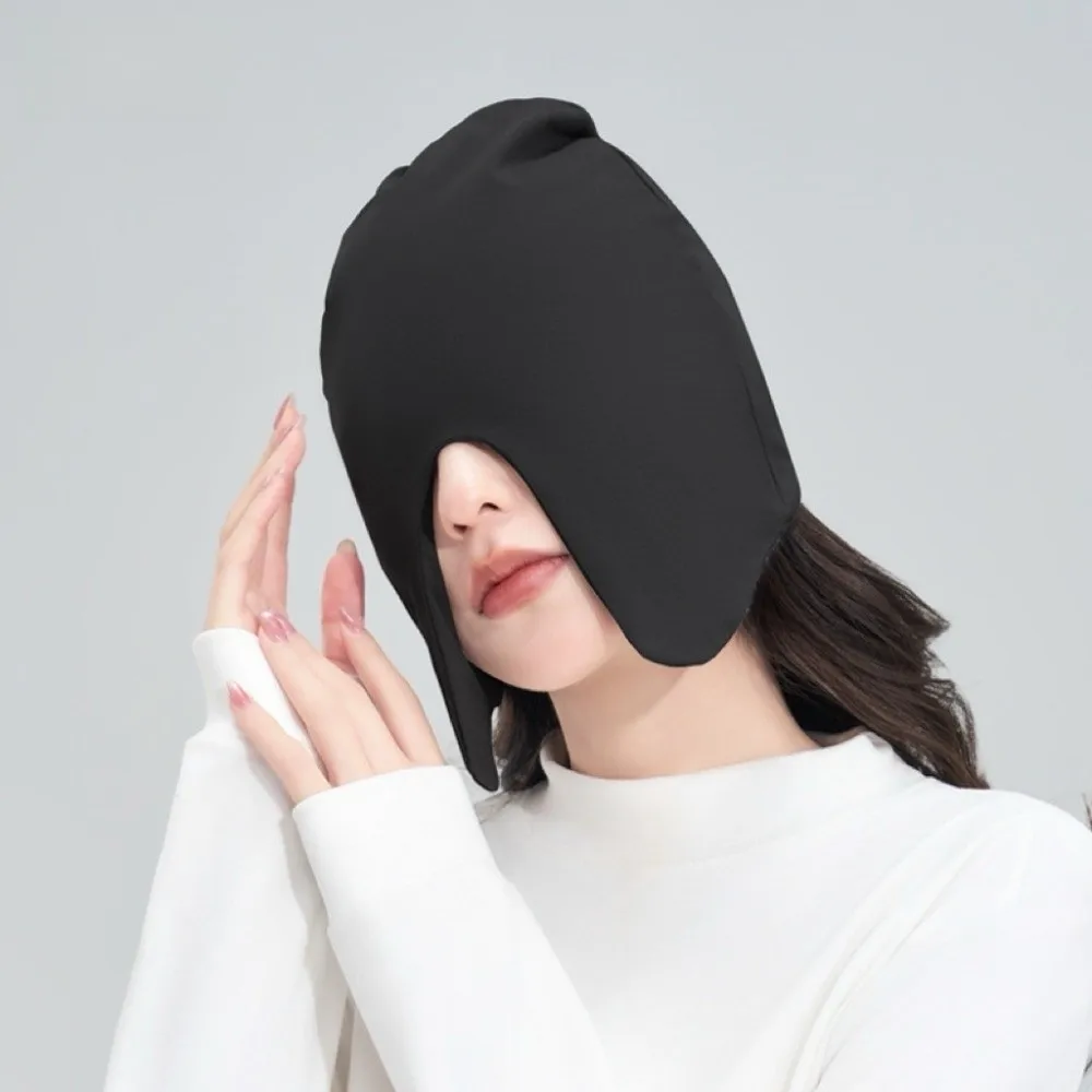 Comfortable 2 in 1 Pullover Eye Mask Soft Windproof Sleep Cap Non-pressure Eye Protection Cotton Eyeshade Nighttime