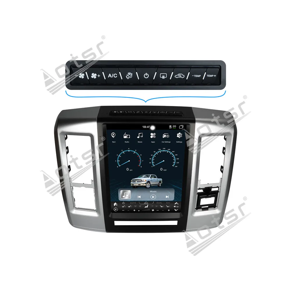 

12,1-дюймовый Android 14 Carplay для Dodge Ram 2009-2012, GPS-навигация, автомобильный радиоприемник, HD сенсорный экран, авто стерео, автомобильные аксессуары