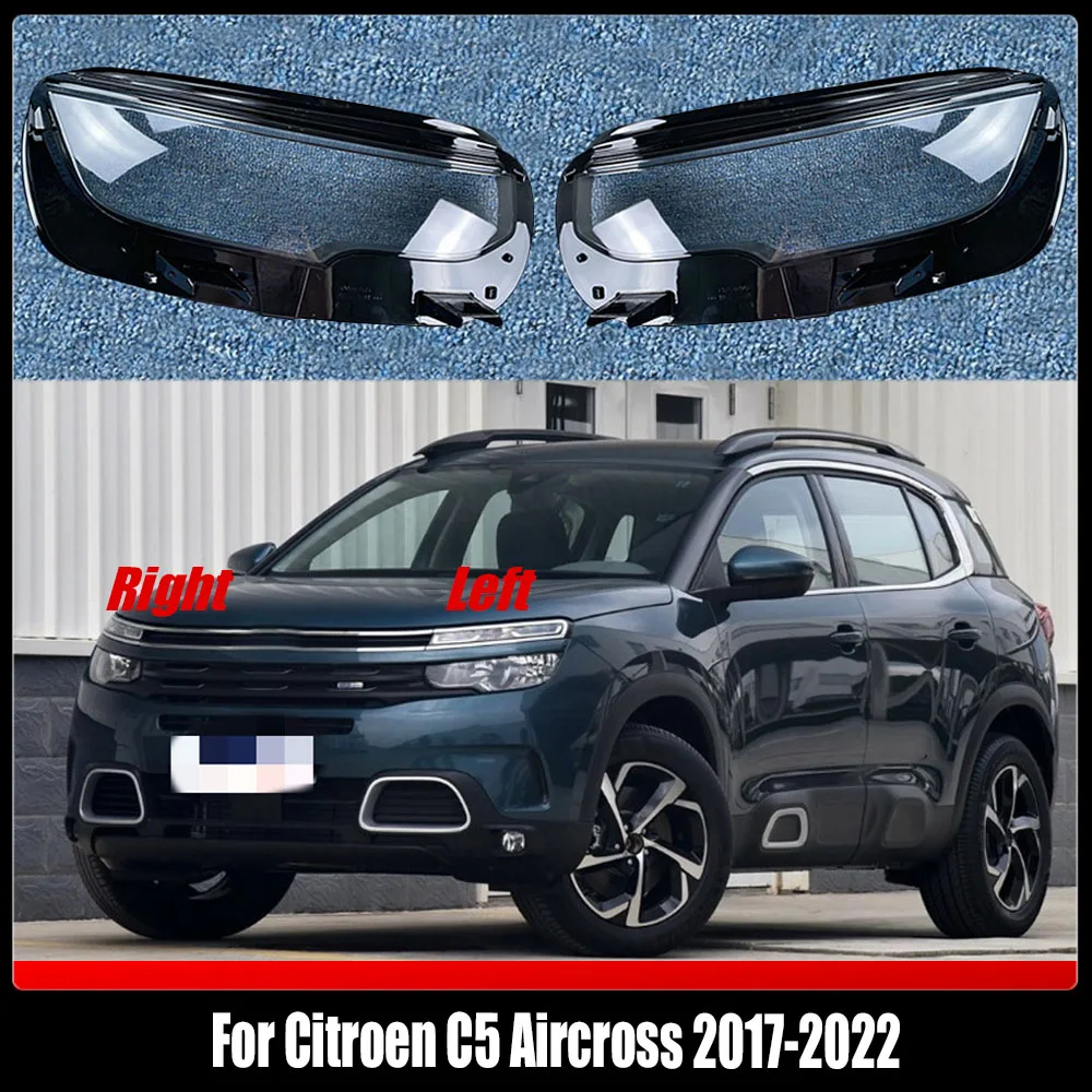 

Front Lampshade Lamp Shell Headlamp Cover Headlight Shade Lens Plexiglass For Citroen C5 Aircross 2017-2022