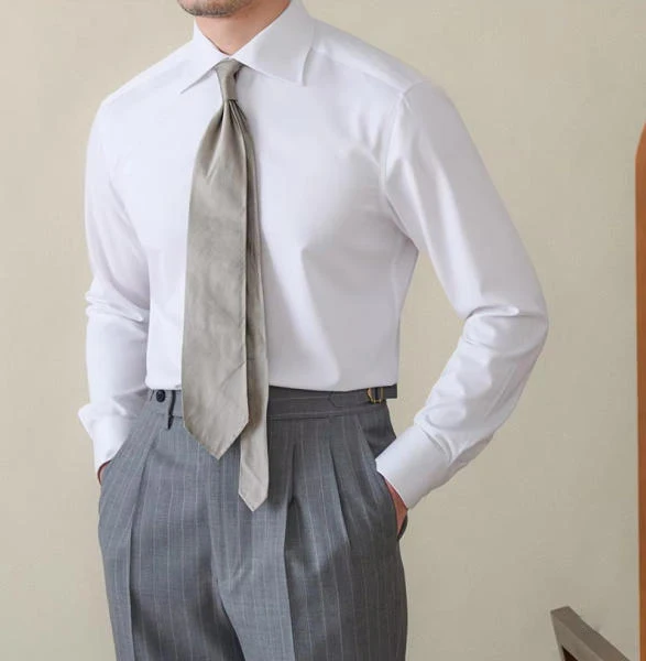 

Gentry Italian Shirt Windsor Collar Long-sleeved Non-ironing Skin-friendly Three-proof Slim-fit Business Shirt
