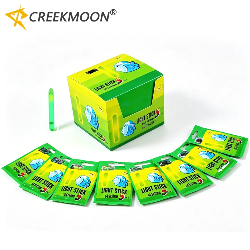 500Pcs 4.5X37MM Fishing Float Glow Stick Luminous Night Sticks Wand Chemical Fluorescent Lighting Stick Useful for Fishing Pesca