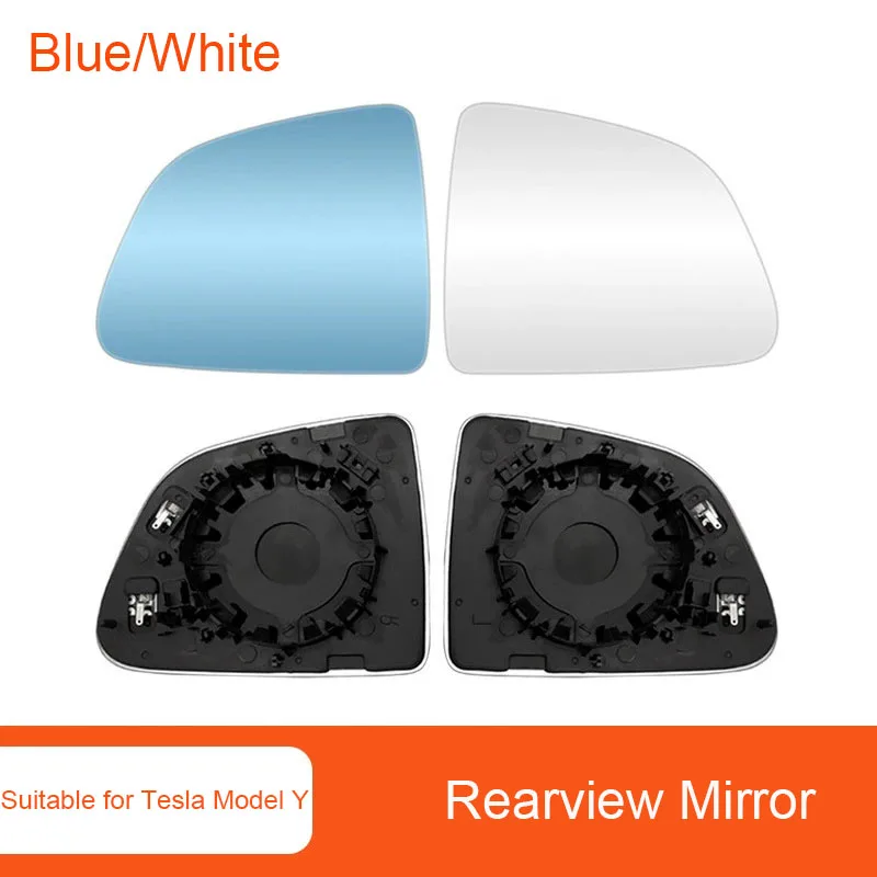 

1 Pair Side Rearview Mirror Glass Lens for Tesla Model Y 2019 2020 2021 Wide View Anti Glare ModelY Wing