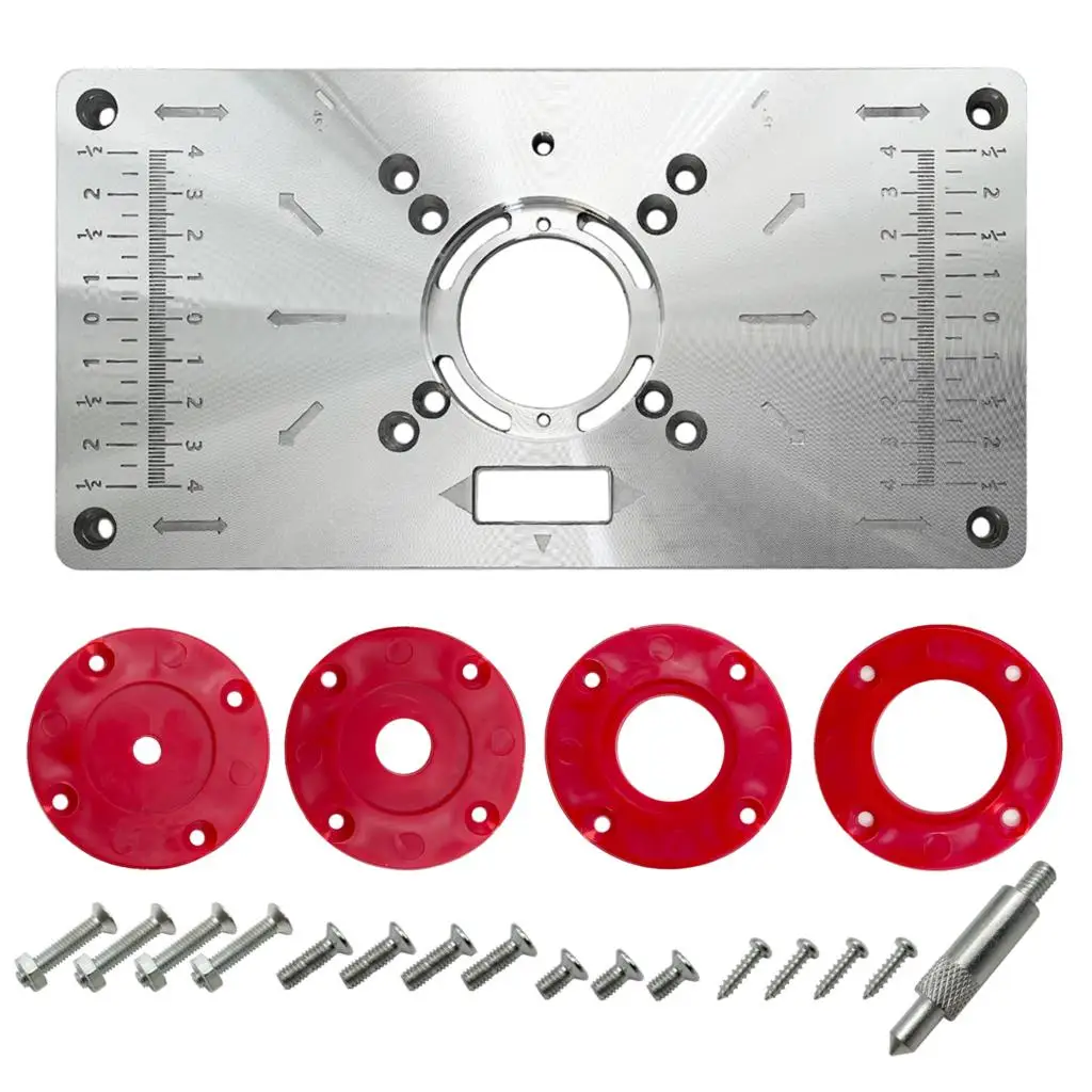 Imagem -06 - Roteador de Alumínio Multifuncional Mesa de Trituração Placa Inserção Trimmer Máquina Gravura Ferramentas Bancada Madeira