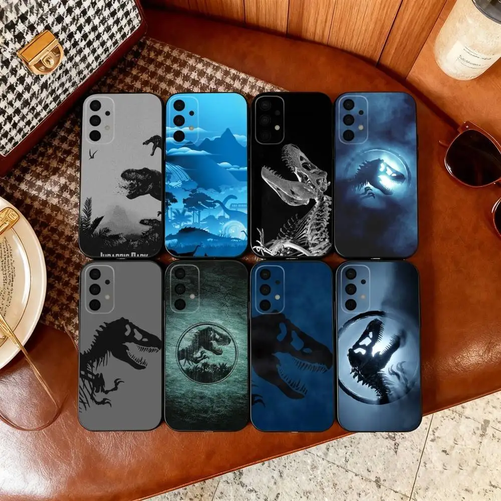 

J-Jurassic Dinosaur World Phone Case For Samsung Galaxy A73,A72,A71,A70,A53,A52,A51,Soft Silicone Black Cover