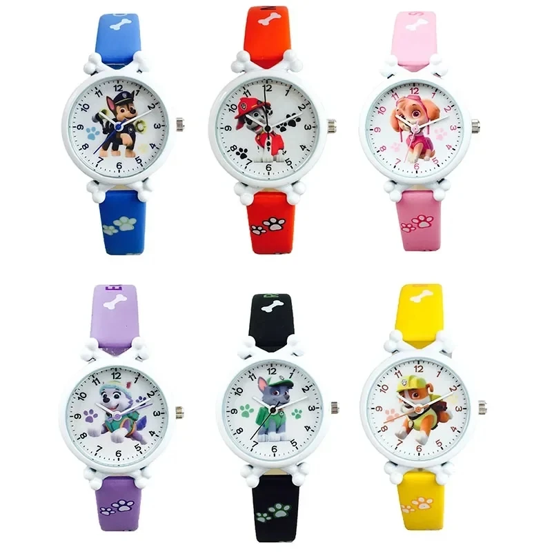 Paw Patrol Children's Watch Cute Animal Model Chase Marshall Skye Electronic Bracelet Digital Waterproof Watches Party Supplies