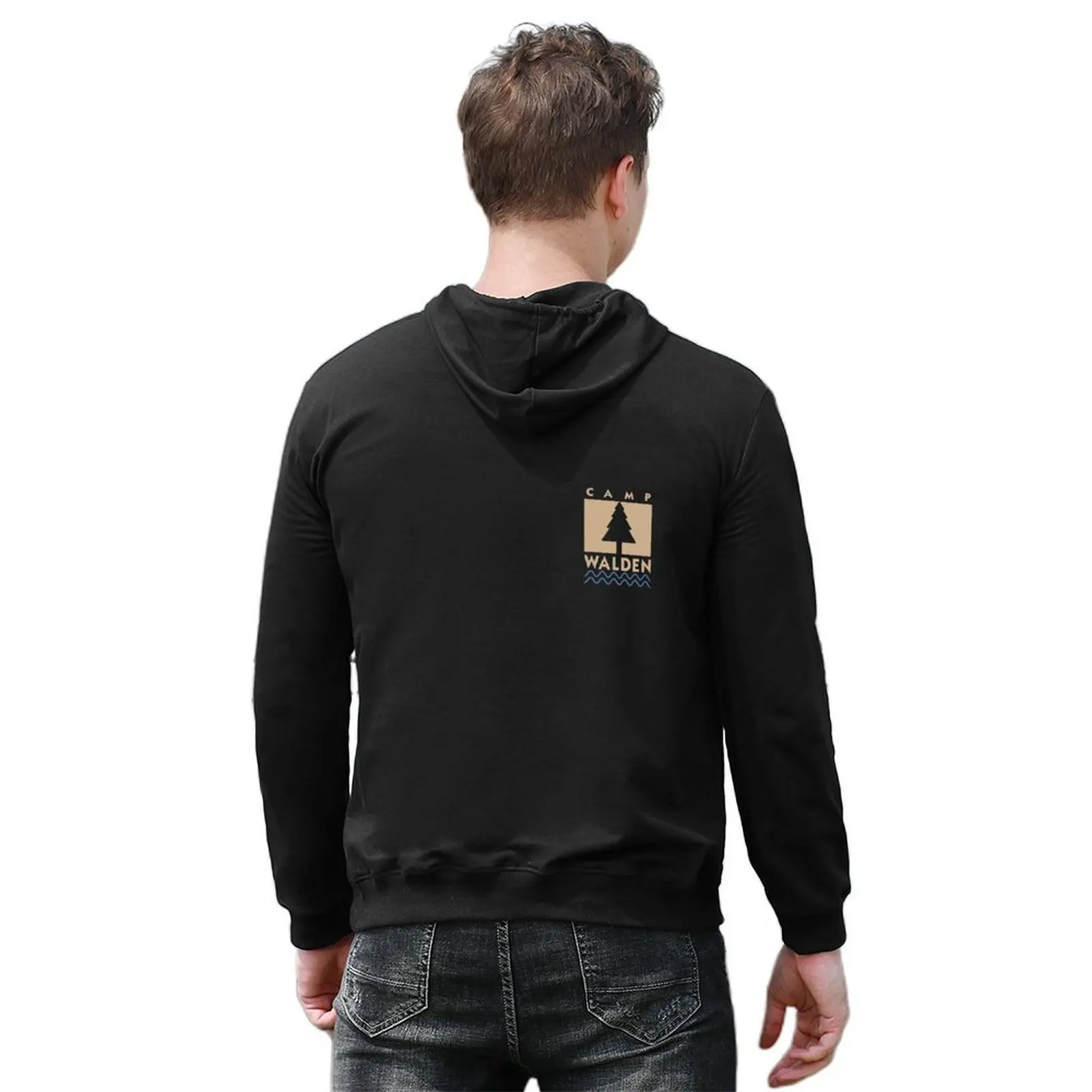 Camp Walden (Tan) sweat à capuche chemise à capuche vêtements d'automne vêtements pour hommes vêtements pour hommes à capuche