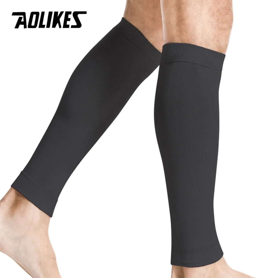AOLIKES 1 Pair Leg Compression Sleeve,Calf Support Sleeves Legs Pain Relief,Leg Protection Socks for Fitness,Running,Basketball