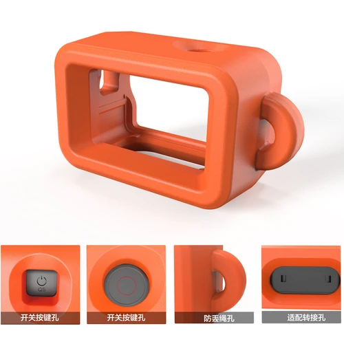 Imagen 2 del producto Para DJI Osmo Action5 Pro 4 3 buceo impermeable flotante funda marco surf espuma flotador deportes Cámara Accesorios