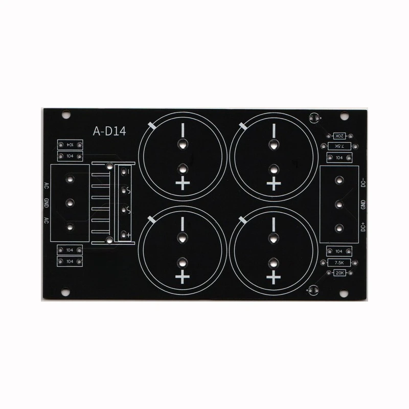 Class A power amplifier rectifier filter board 2oz dual power supply voltage, AC to DC 4 capacitor large pond filter