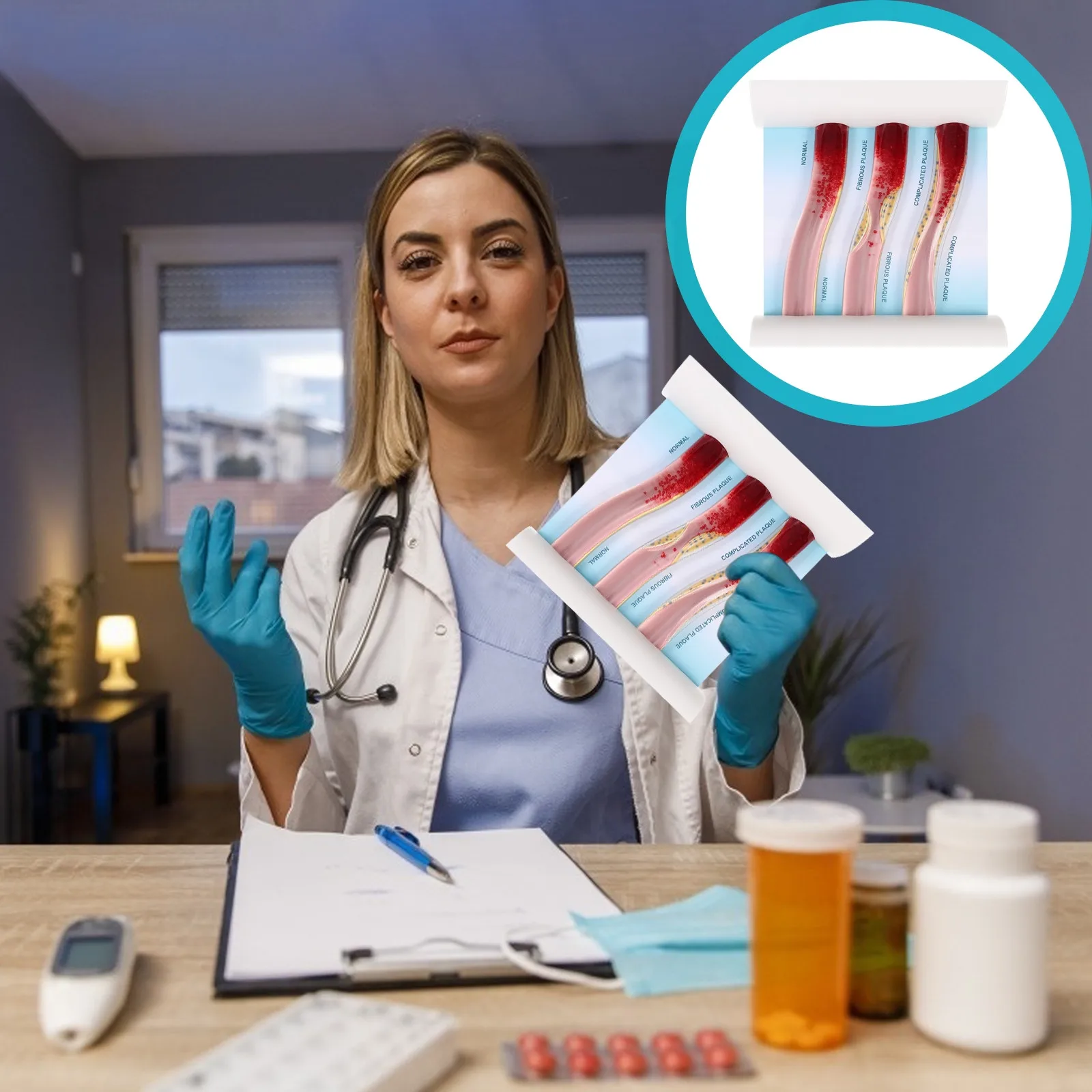 

Учебное анатомическое пособие: Динамическая модель сосудов с липопротеинами низкой плотности для изучения и понимания