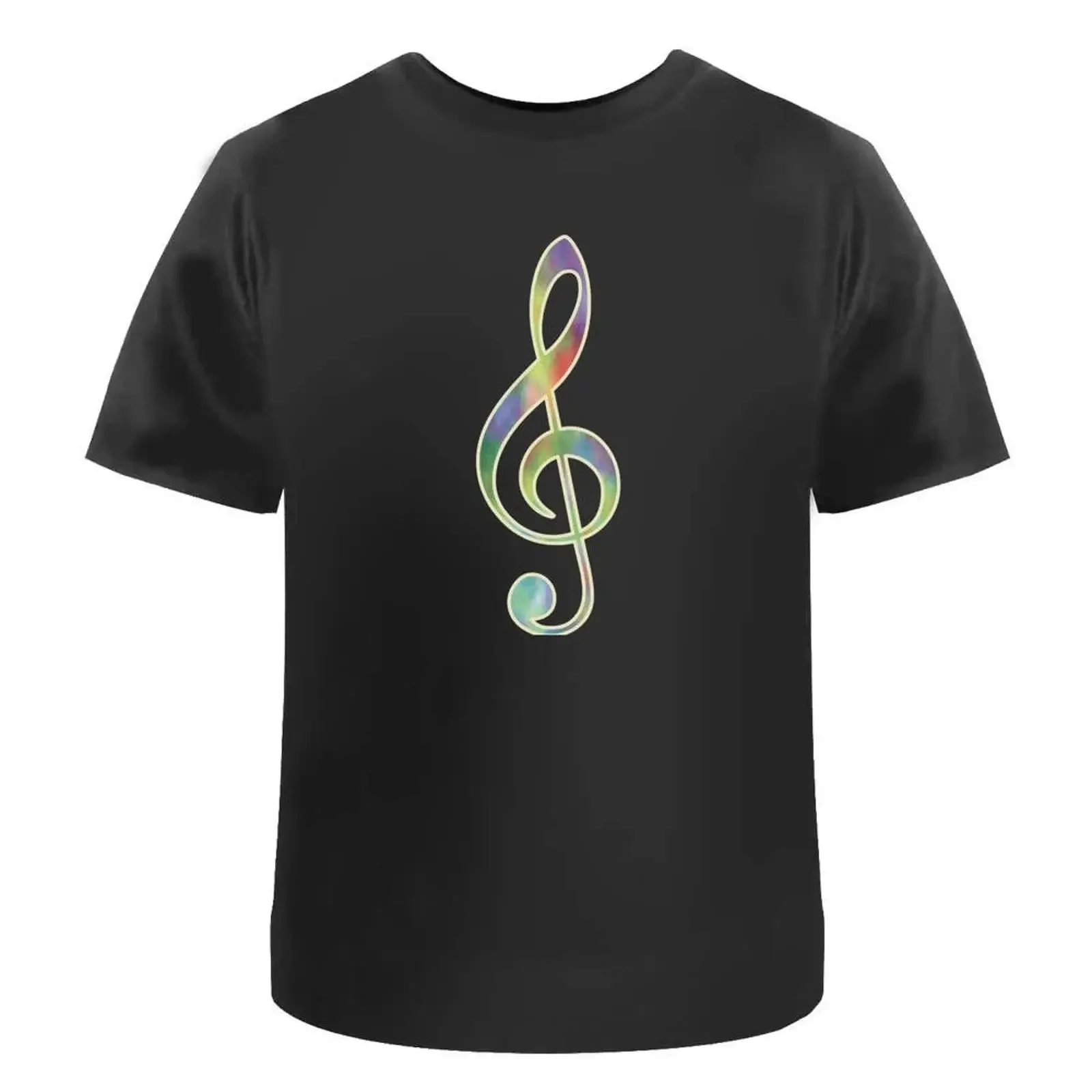 T Shirt quot Tie Dye Treble Music Clef 100 Baumwolle S XXL TA056095 vintage Washed designer clothes Casual Unisex Comfortable
