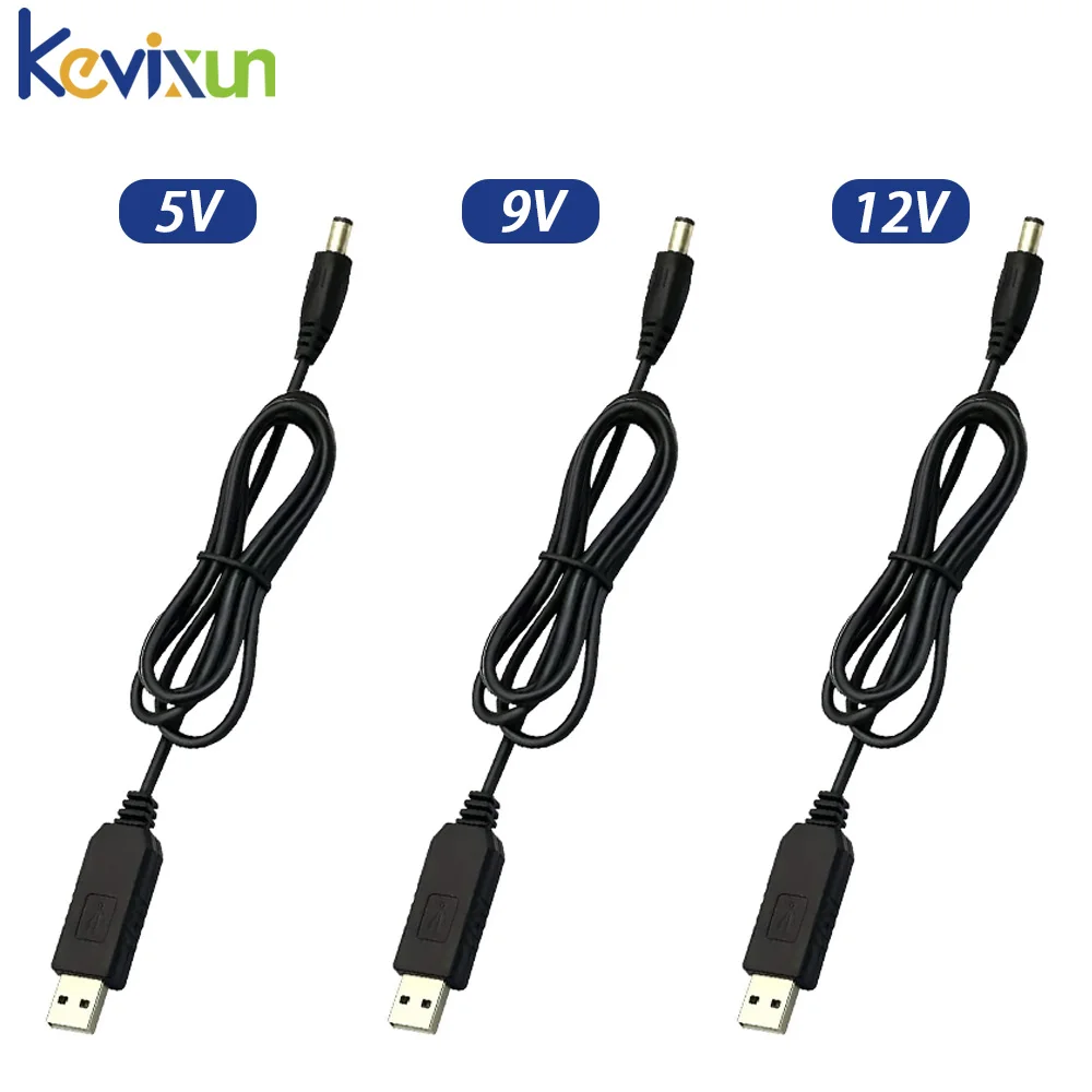 Usb Power Boost Line Dc 5v To Dc 9v / 12v Step Up Module Usb Converter Adapter Cable 5.5x2.1mm Plug