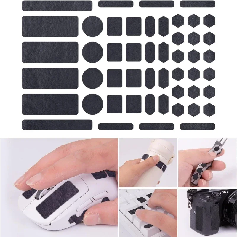 

Universal Anti-Slip Wavy Grip Tape， Full-Size DIY Sticker for Game Controllers & Gaming Mice， Compatible with GPW Viper F1 GPX