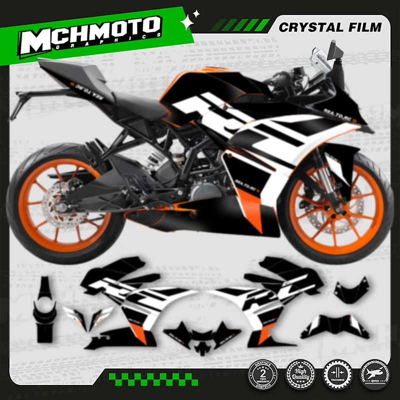 

MCHMFG For KTM RC250 RC390 2014 2015 2016 Custom Team Motorcycle Graphics Background Decals Stickers Kits