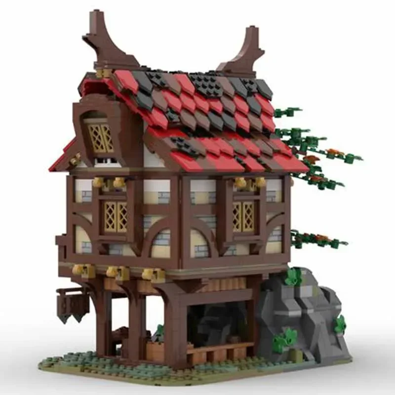 Moc-bloques de construcción modelo Medieval para niños, ladrillos técnicos de panadería, montaje de bricolaje, juguetes de construcción para niños, regalos de vacaciones