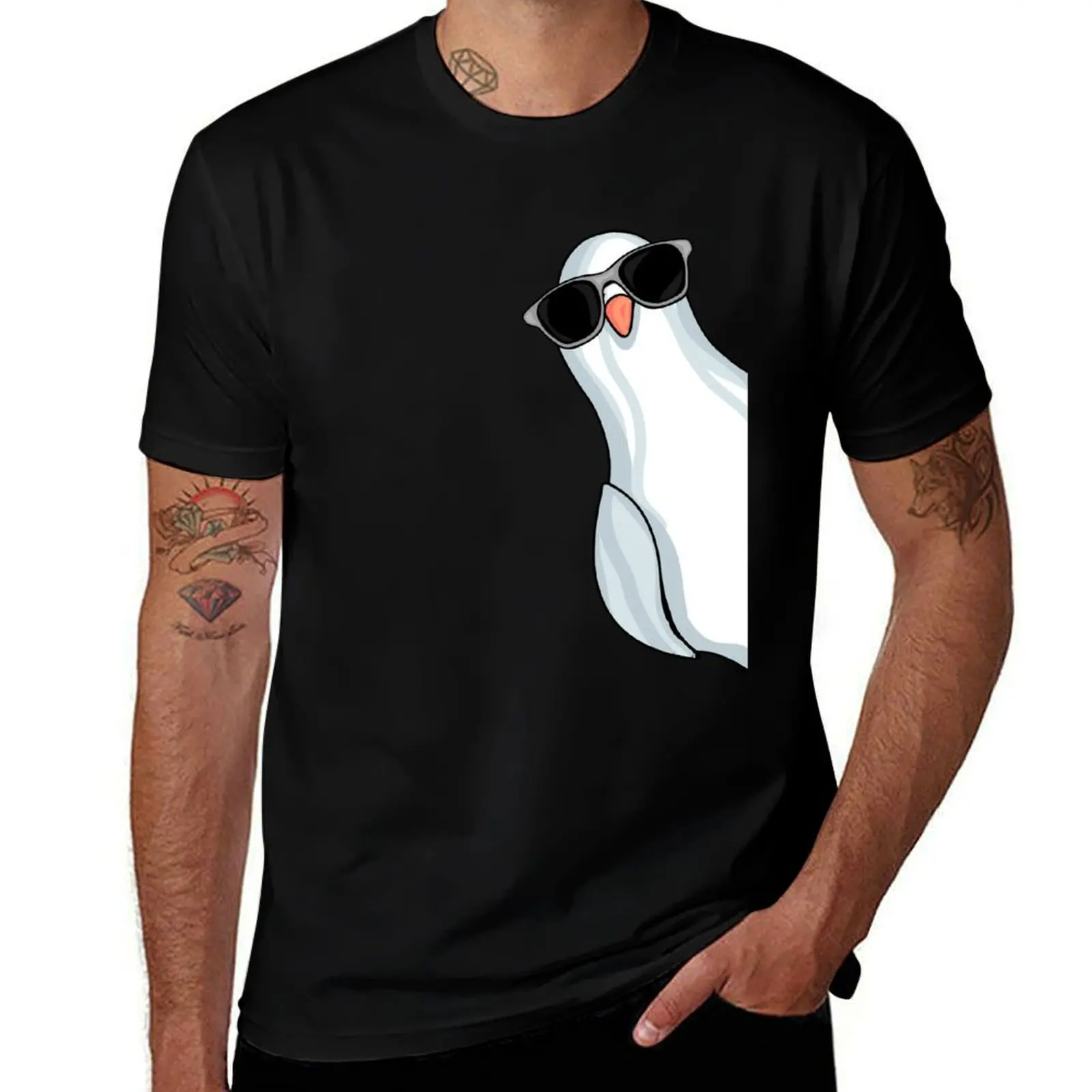 

White King Pigeon Fencing Men Pigeon Racing Pigeon T-Shirt mens graphic t shirts anime t shirts for man