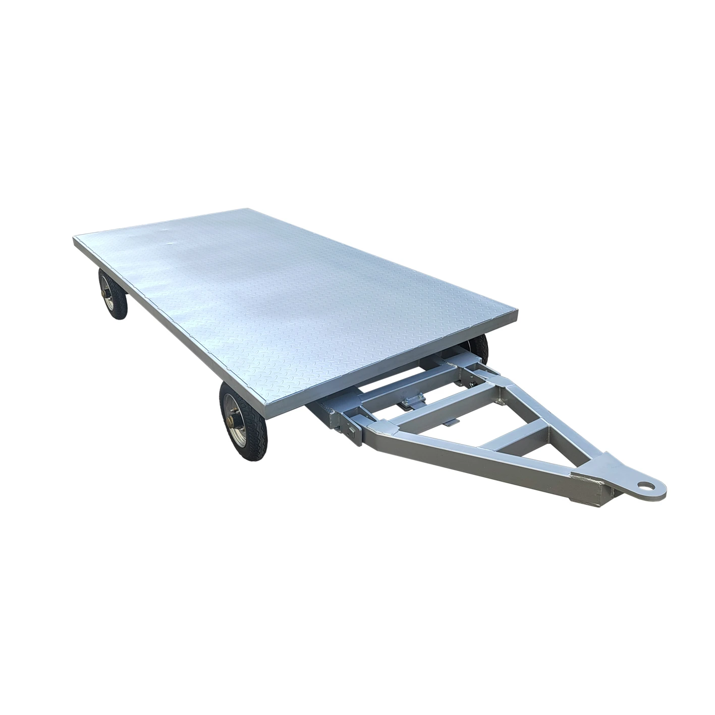 Airport Luggage Low Bed Flatbed Full Trailer for Sales