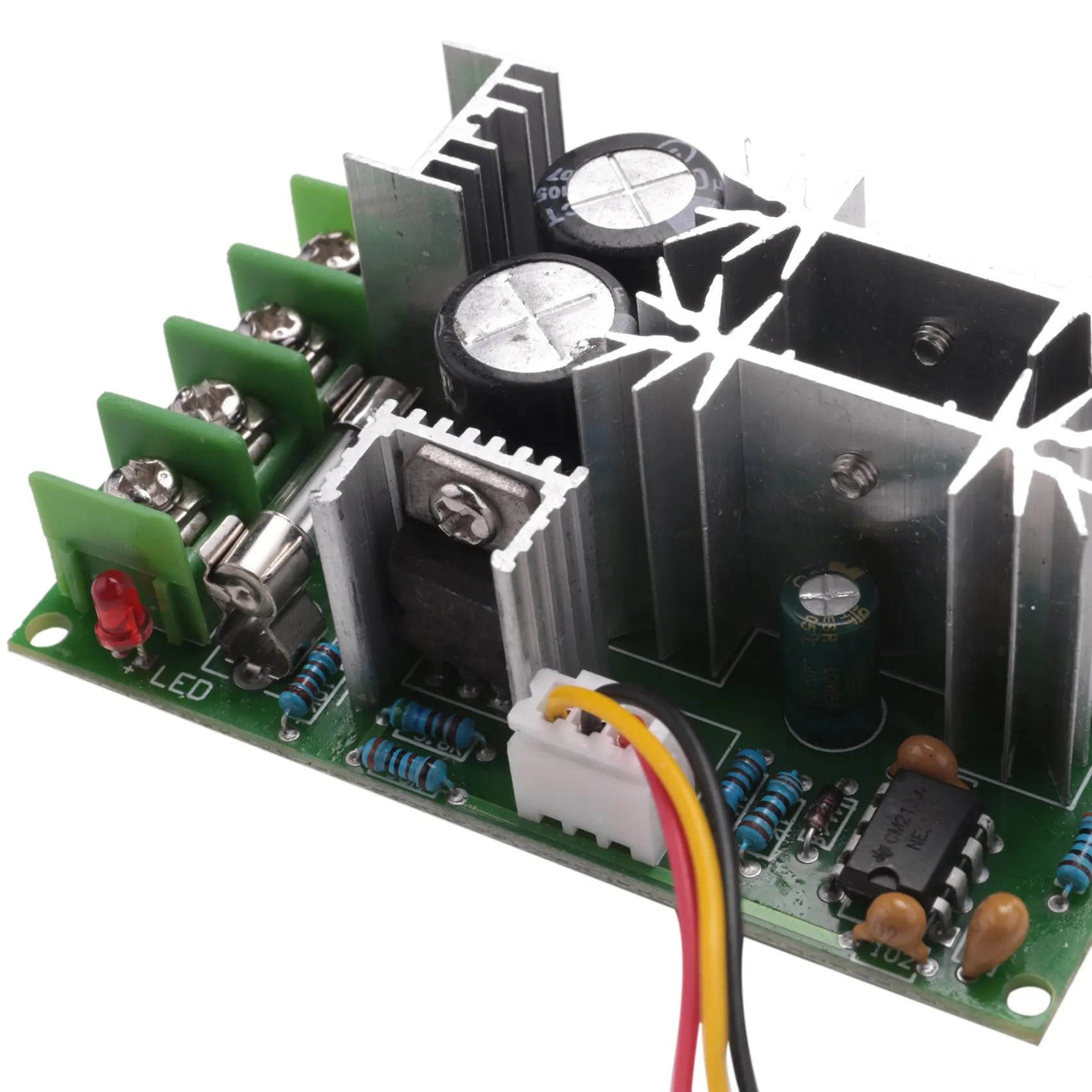 Regulador de corrente B16C-DC 12V 24V 36V 48V PWM DC Controlador de velocidade do motor Tensão ajustável Módulo de driver de alta potência