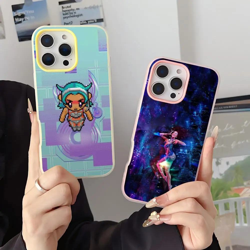 

Doja Singer D-Doja Cat Scarlet Phone Case 2-in-1 Detachable for iPhone 17-12 Clear Case Multi-Color Card Holder Soft TPU
