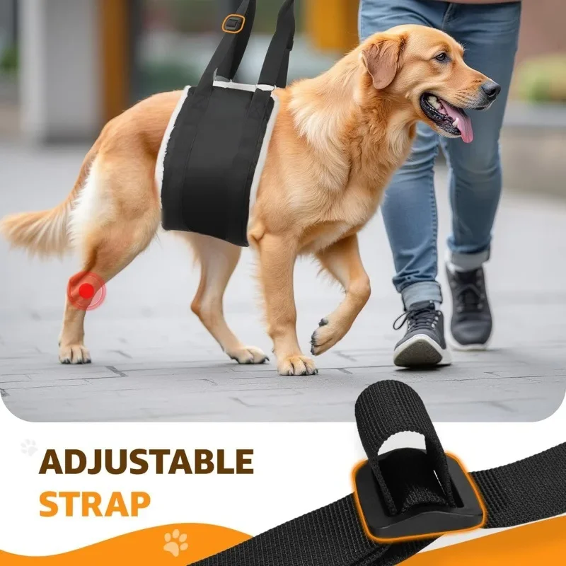Dog Lift Harness Hind Leg Support Sling Padded Adjustable Mobility Aid for Senior Injured Arthritis Dogs Small Medium Large XL