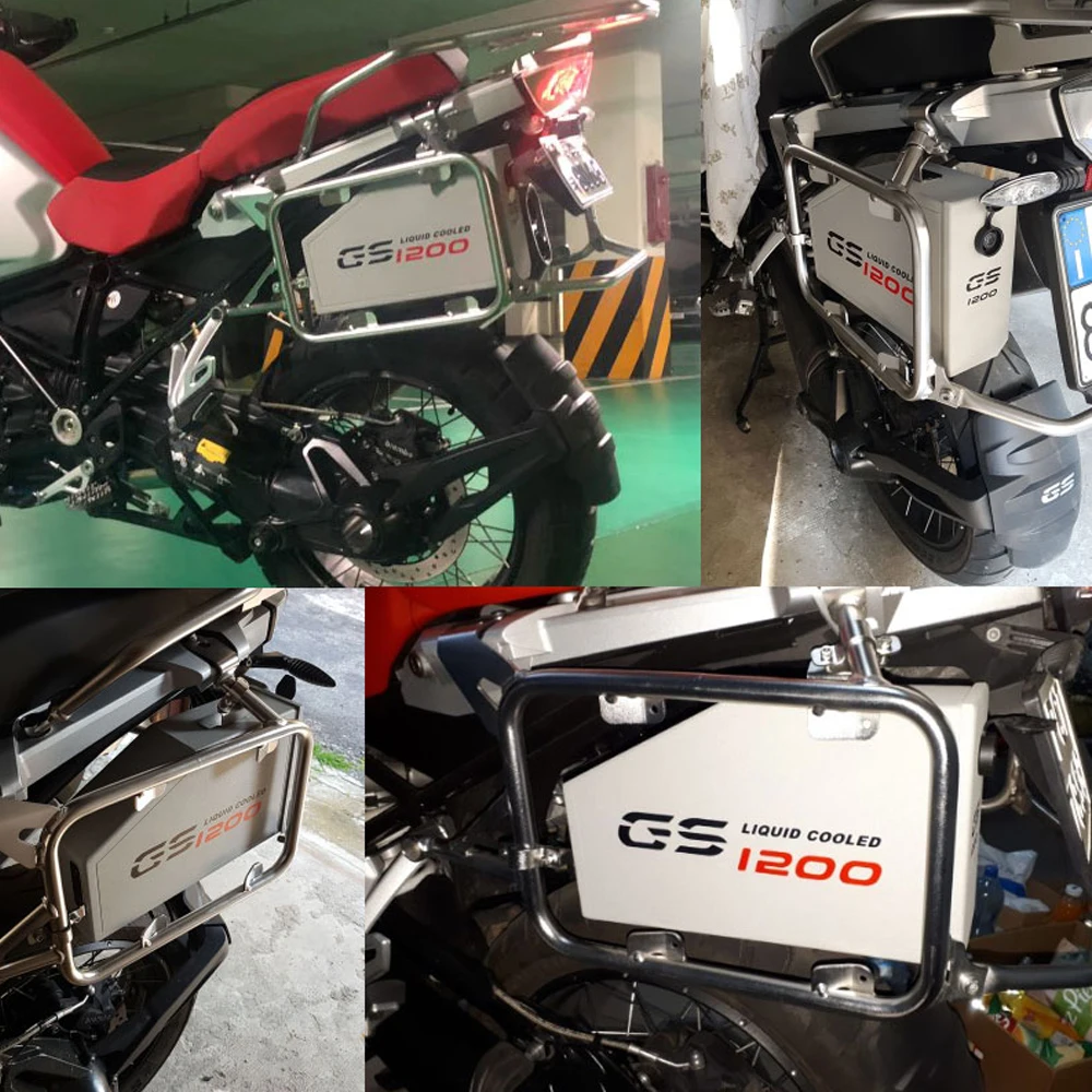 Cho Xe BMW R1250GS Adv R 1250 GS R1200GS/Phiêu Lưu LC GS1200 2013-2023 Xe Máy Hộp Dụng Cụ Nhôm Phía Bên Trái chân Đế Ốp Lưng Hộp Đựng