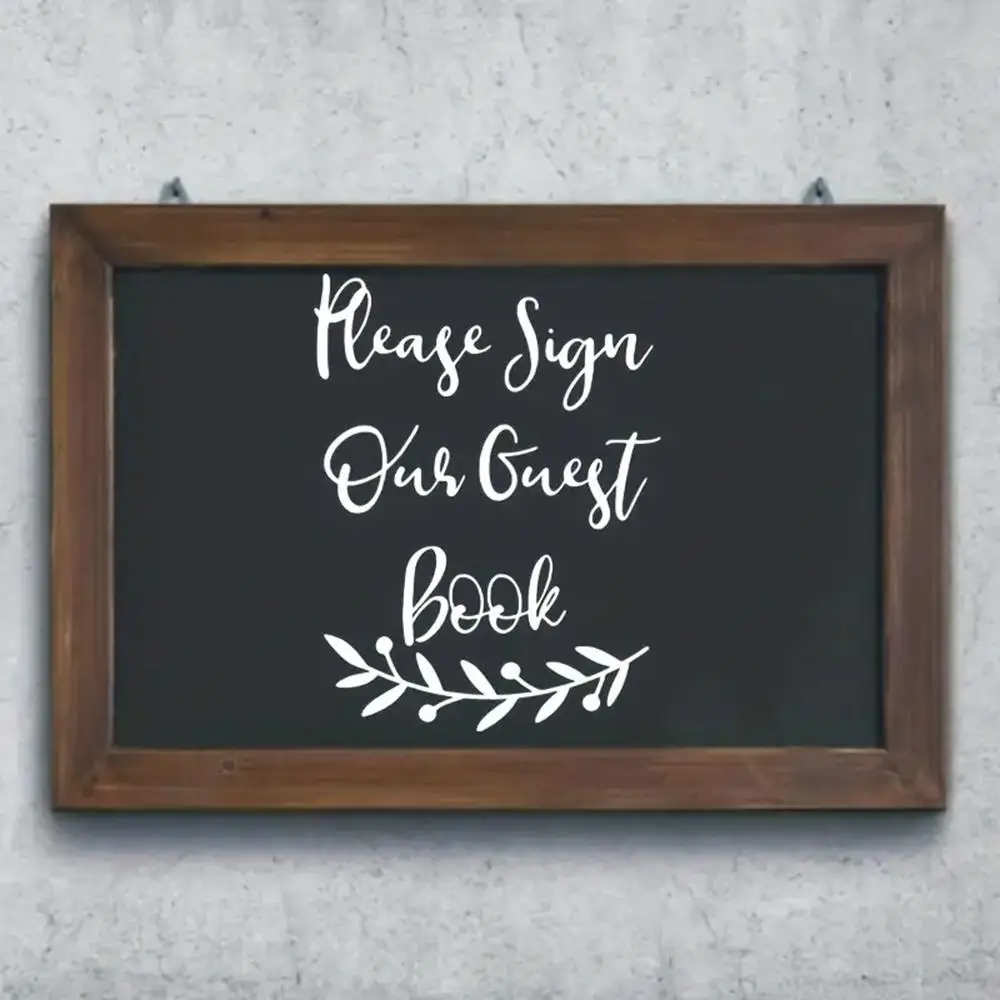 1 pc Please Sign Our Guest Book, Wedding Sign DIY Guest Book, Sign Chalkboard Sticker, Wedding Ceremony Decor, Wedding Supplies