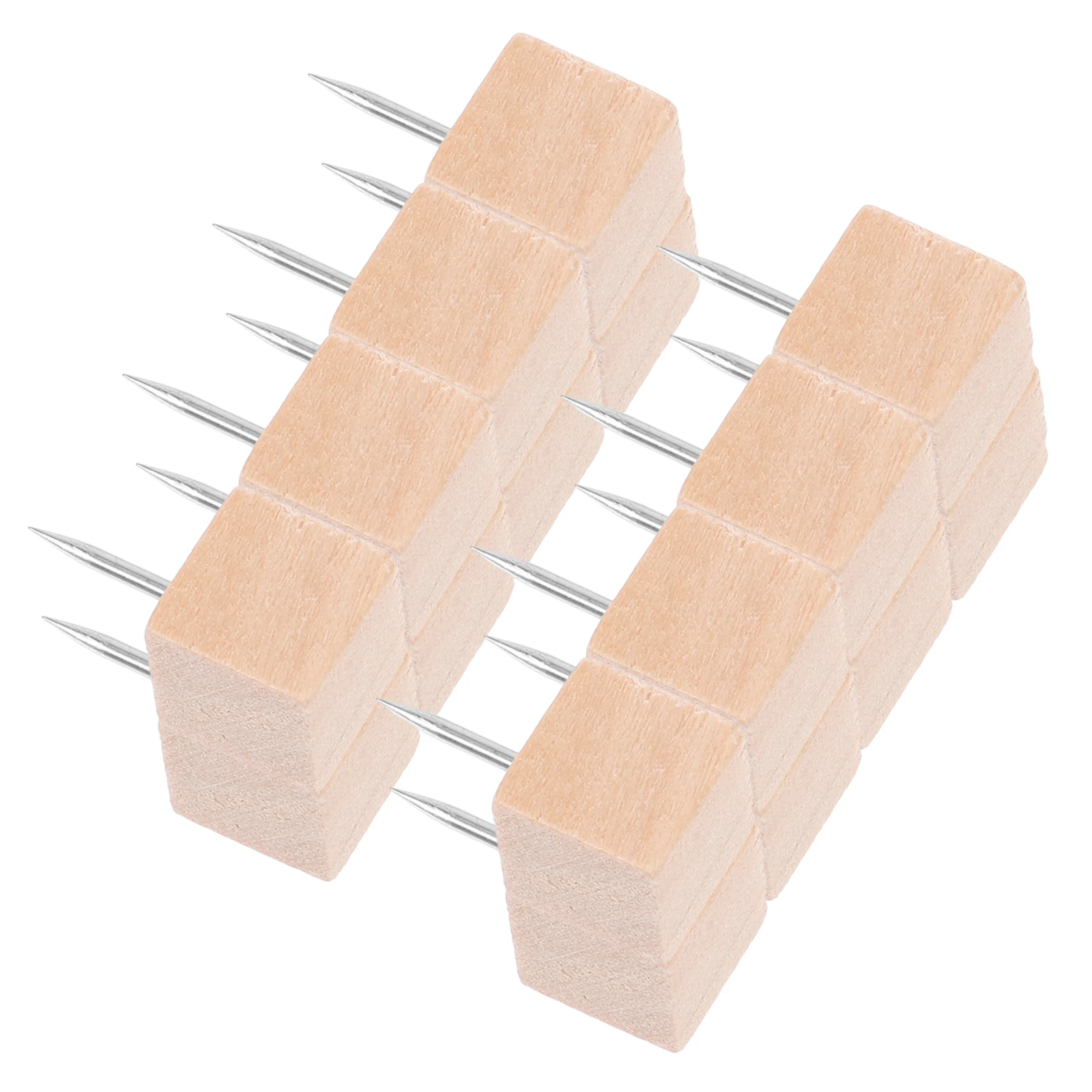 

100Pcs Cork Board Thumb Tacks Wooden Pushpins Small Push Pins for Office School Bulletin Boards Photos Notes Message Board