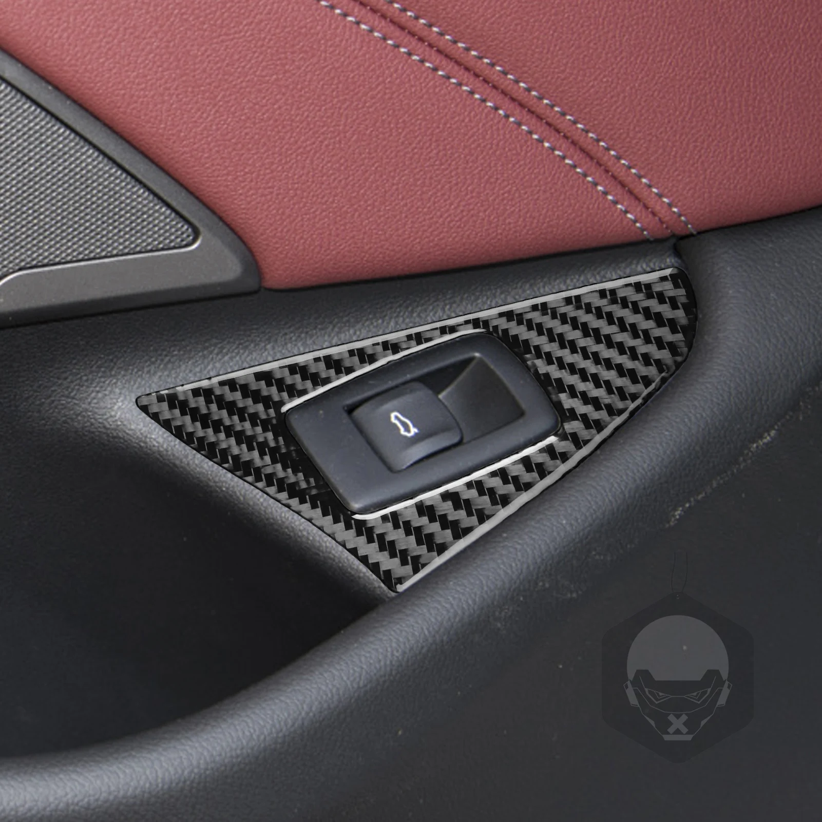 Für BMW 5er G30 G31 G38 2017-2023 Carbon Faser Tür Heckklappe Stamm Schalter Panel Trim Abdeckung auto Zubehör Aufkleber